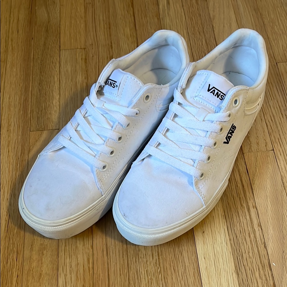 Vans Women's White Platform Sneakers